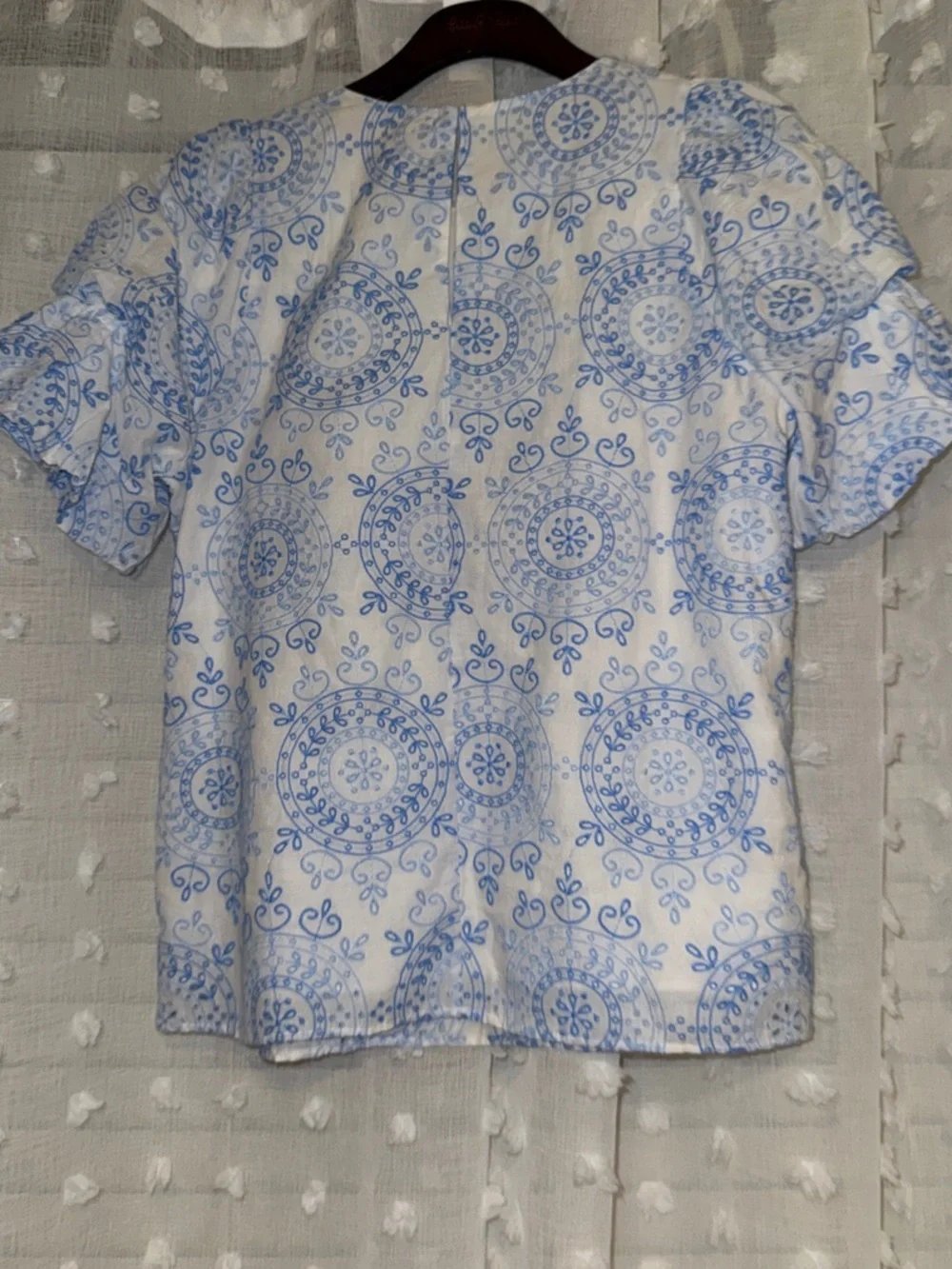 Lilly Pulitzer Lailah Eyelet Top - Boca Blue Eyelet